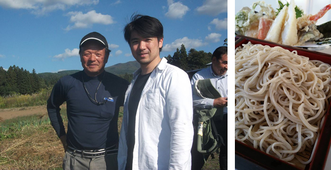 蕎麦畑の視察